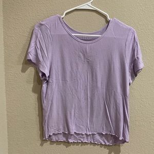 american eagle lavender top size large